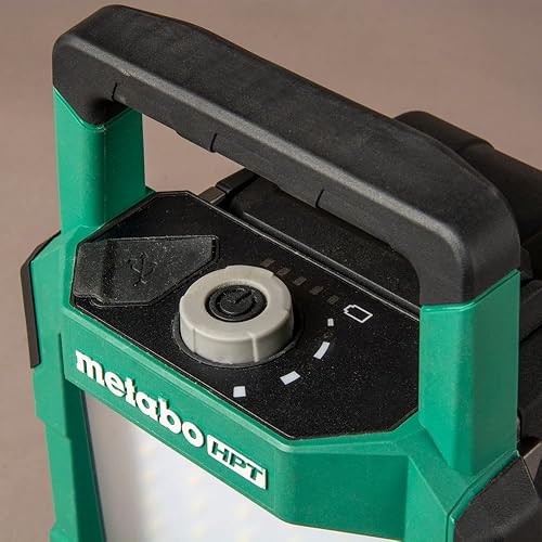 Miniatura 4 de Metabo HPT Luz de trabajo MultiVolt de 18 V  Inalámbrica  LED de 4000 lúmenes  Solo herramienta - Sin batería  Clasificación IP65  138 grados de