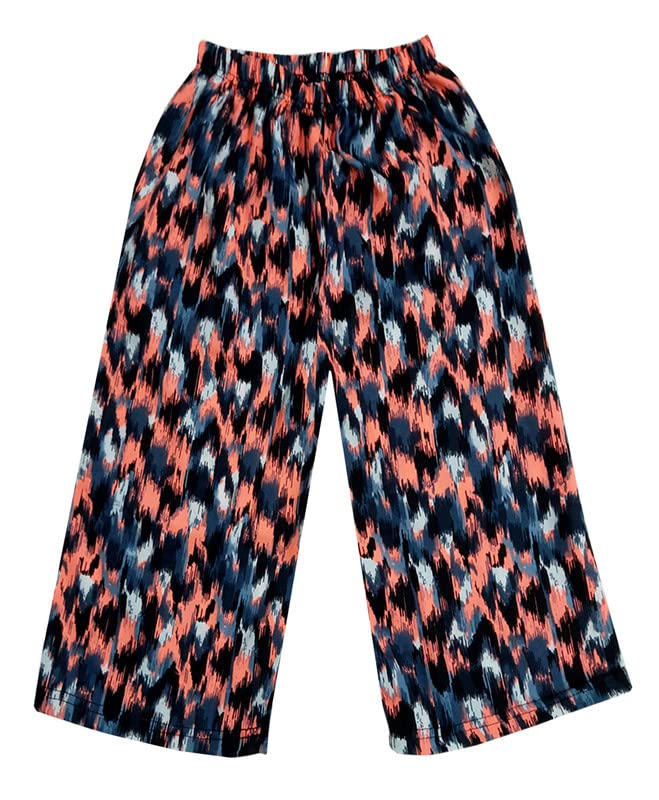 Image of IndiWeavesGirls Crepe Printed Loose Capri 3 /4th Pants