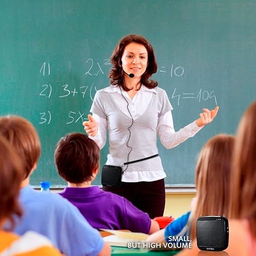 Miniatura 9 de Amplificador de voz portátil SHIDU S512 amplificador de voz con micrófono con cable de 15 W, mini altavoz personal para profesores, ancianos, canto,