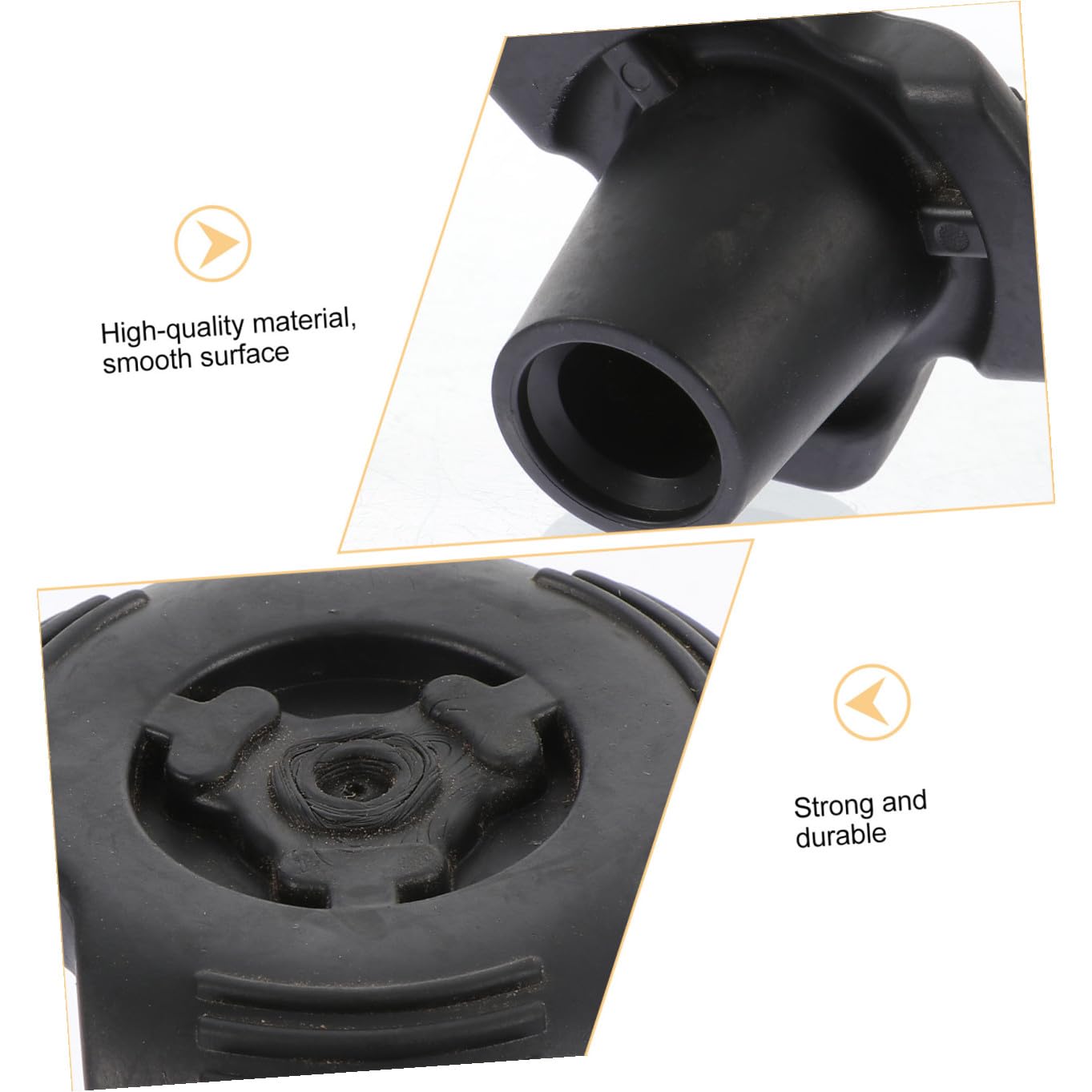 Homoyoyo 8 Punte in Gomma Antiscivolo per Bastoni da Trekking 19Mm – Tappi Terminali di Ricambio per Stampelle Accessori Resistenti e Comfort Antiurto per Escursionismo e Attività Outdoor