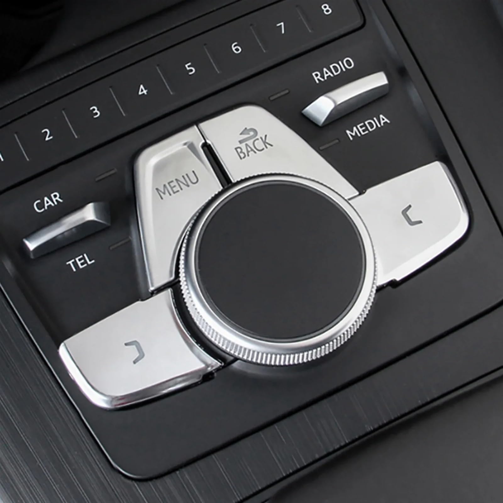 Interior Cover Trim Sticker Car Interior Center Console Panel Frame Cover Sticker for for A5 for A4 for B9 2017 2018