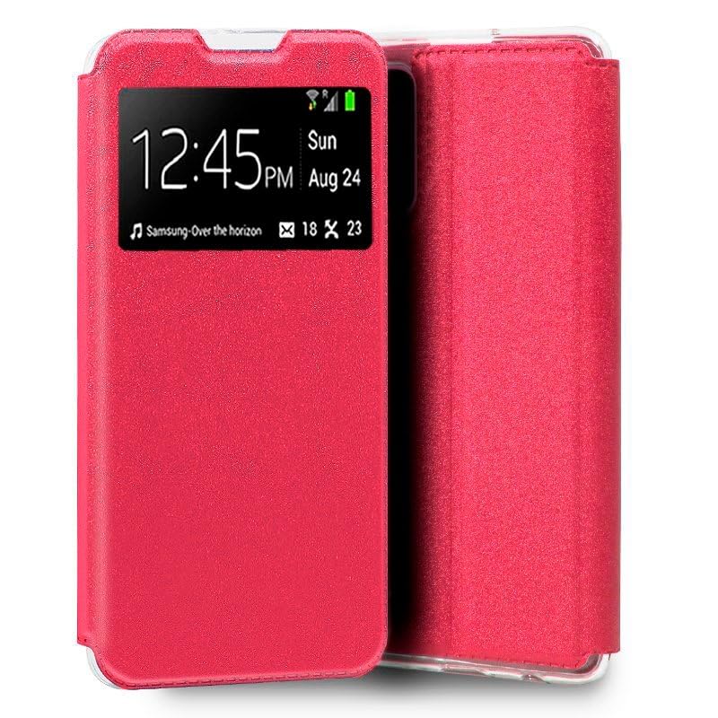 Max Power Digital Funda para móvil Realme C31 Tipo Libro con Ranura Tarjeta - Carcasa Magnética Imán Antigolpes Resistente con Tapa (Realme C31, Rojo)