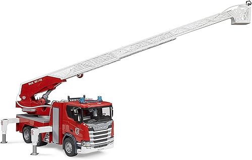Miniatura 3 de Camión de bomberos Scania serie R de Bruder con bomba de agua y módulo L y S