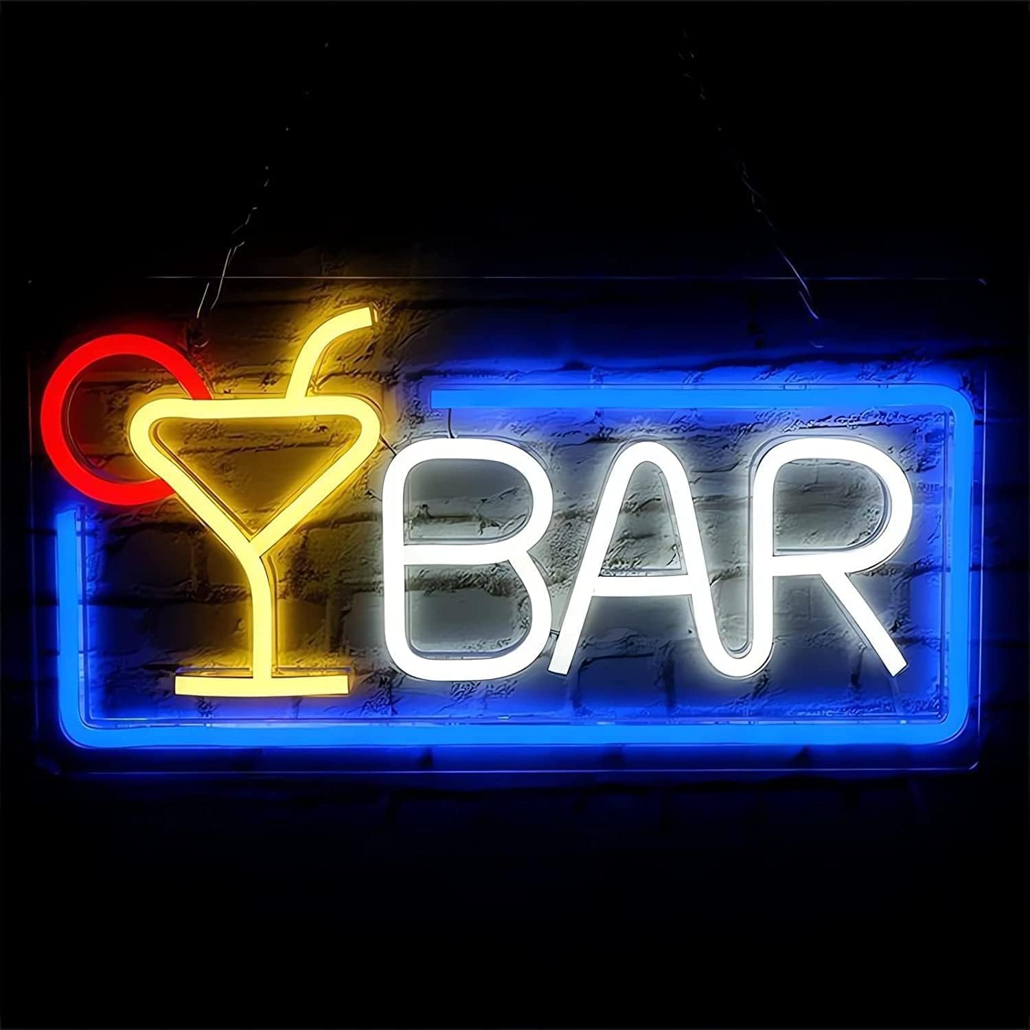 Bar-cocktail luce neon, festa, segnale acrilico illuminato, alimentazione USB, per bar, feste, segnali luminosi, decorazione da parete