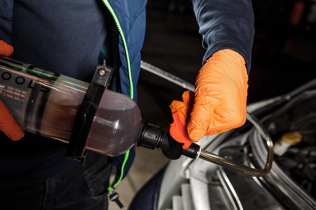 NEO TOOLS Thorstone, pompa di aspirazione dell'olio, aspiratore dell'olio, pistola di aspirazione dell'olio, aspiratore dell'olio, per liquido dei freni, oli di trasmissione, refrigerante, motore |