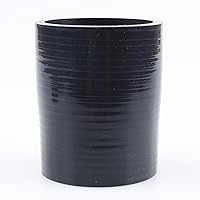 Vista 90 de AC PERFORMANCE ID 4" a 3.75" (4.016 in a 3.740 in) Reductor recto, longitud 4" (100mm), 4 capas reforzadas, manguera universal de silicona pura Negro