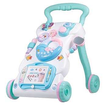 Yuans Baby Walker Multifuctional Toddler Walker Sit-to-Stand Learning Walker Toys Activity Walker for Baby Kids