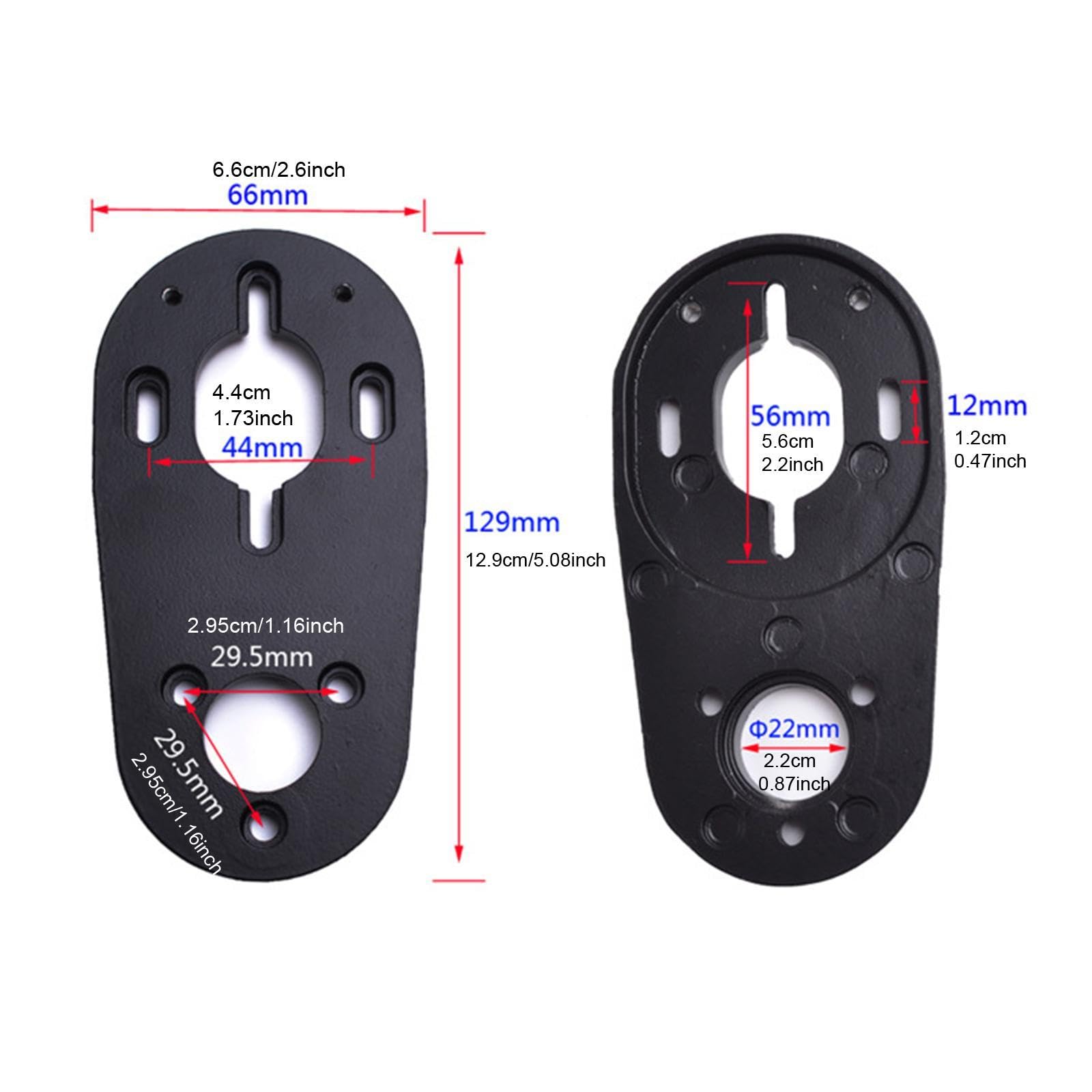 Fenteer Support de Moteur pour Skateboard électrique, 2 Pièces