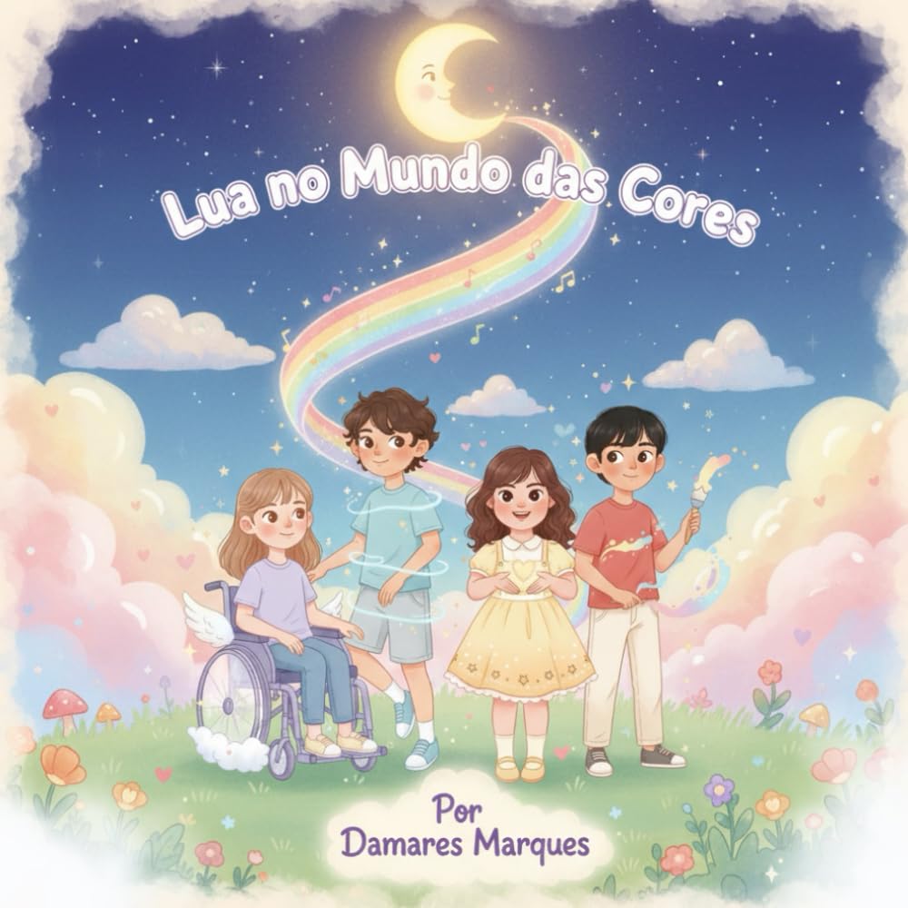 Lua no Mundo das Cores: Um arco-íris sobre empatia, inclusão e amizade.