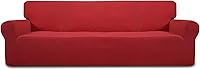 Vista 128 de Easy-Going Funda elástica para sofá de 1 pieza, cubierta de sofá, protector de muebles, suave con parte inferior elástica para niños, de poliéster