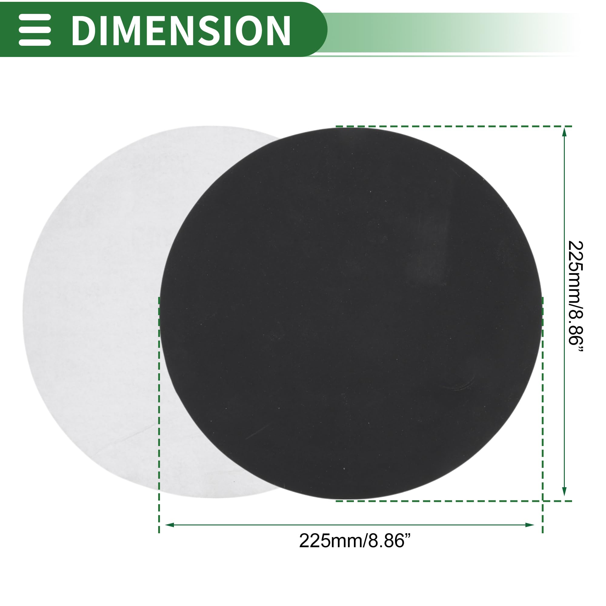 TUCKBOLD Sandpaper Hook & Loop Sanding Sheets 225x225mm Black 1000 Grit Efficient Grinding and Polishing Automobile Manufacturing and Repair Metal Processing - Image 3