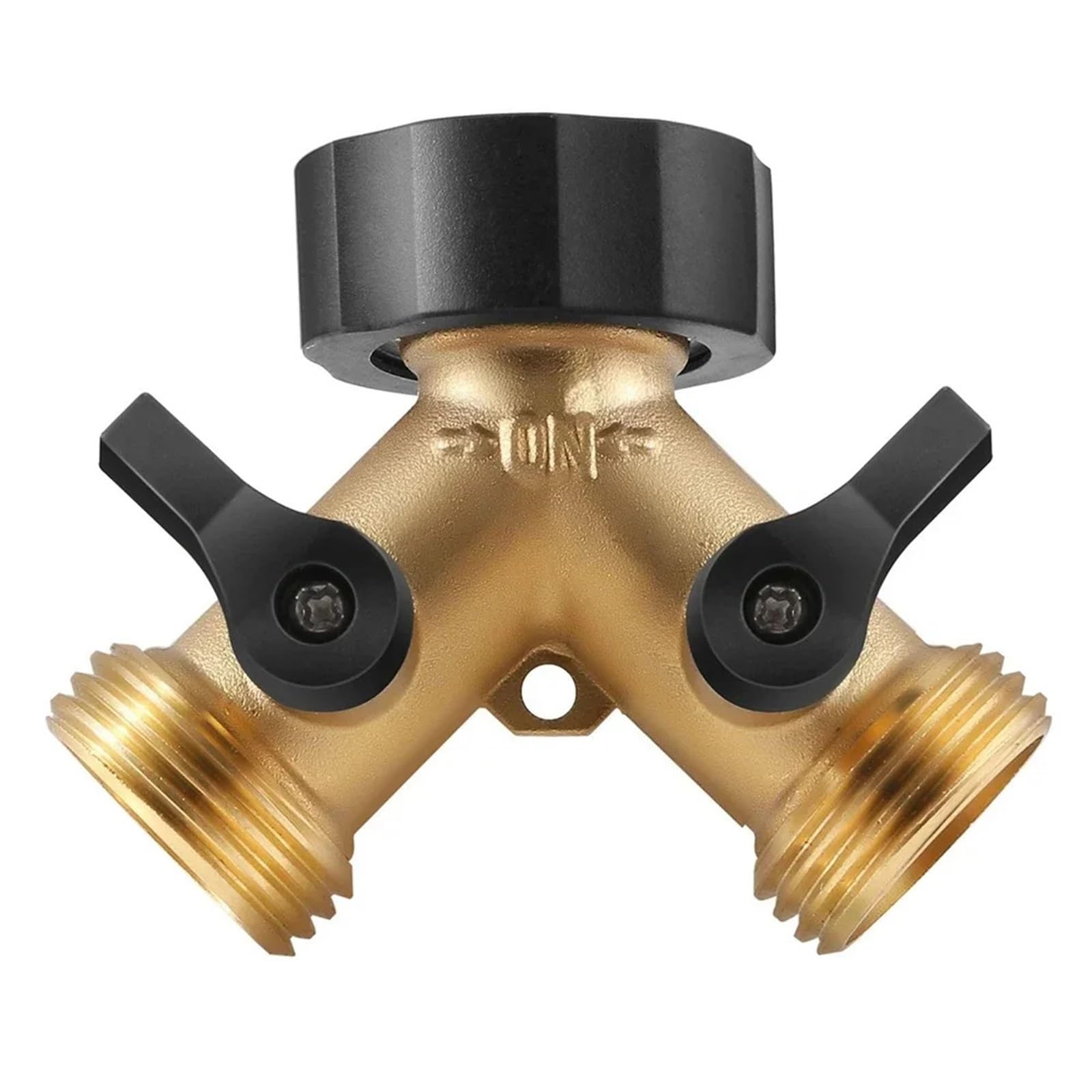 Cbkrgfpdou Brass Connector Brass Y Shape Garden Hose Splitter