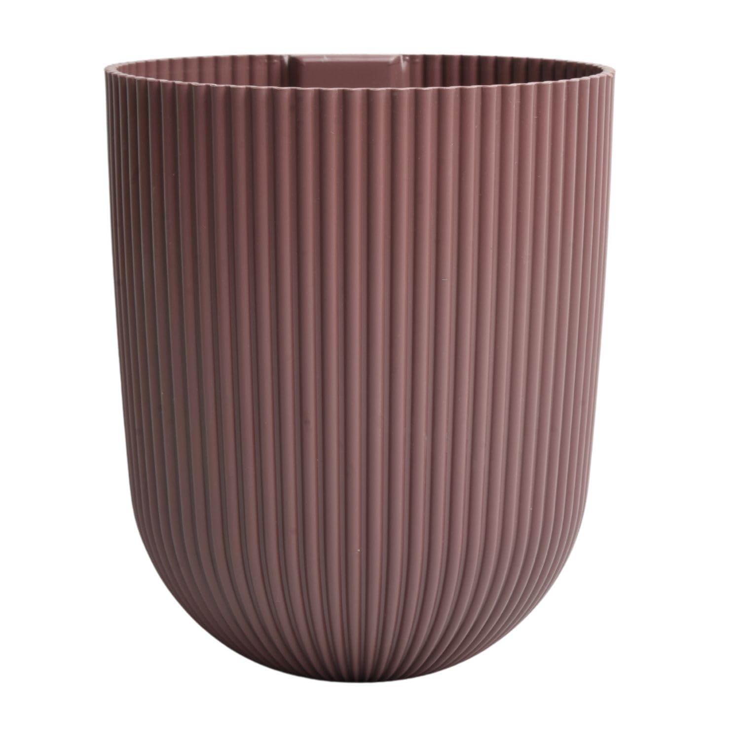 Prosperplast (Marsala) Wall Mounted Flower Pot Planter Plastic Hanging Basket Grooved Texture