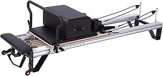 Pilates Body Shaping Core Training Bed, Yoga Training Dual Track Sliding Bed Fitness Equipment, Workout Stretch Reformer, Suitable for Commercial And Home Gym Training Equipment