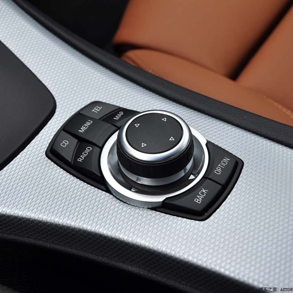 Car CIC IDrive Multi-Media Knob Menu Button Switch for BMW 1 3 5 X1 X5 X6 E Series E87 E90 E91 E92 E60 E84 E70 E71 E72, Black image 6 of 6 B0B14W4KL6