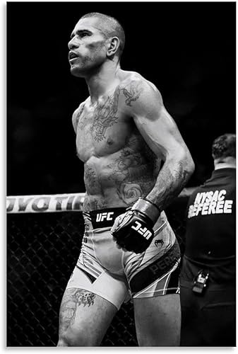 EsEntL Alex Pereira - Póster en blanco y negro para pared, lienzo con pergaminos, pintura, imagen, sala de estar, decoración del hogar, 20 x 30