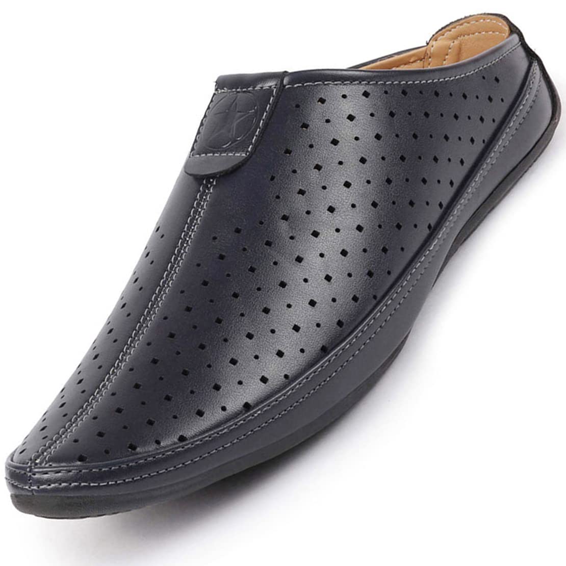 FAUSTO Mens Back Open Juttis and Mojaris for Occasions|Ethnic|Wedding|Party|Fashion|Outdoor|Indoor|Lightweight|Shoes with TPR Sole (Blue, Numeric_13) (B0BRXKH27N) Amazon Price History, Amazon Price Tracker