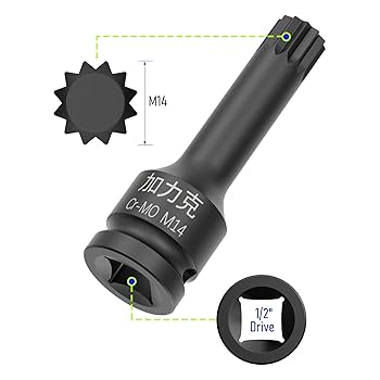 Amazon.com: FOCMKEAS 1/2-Inch Drive x M14(14mm） Impact XZN