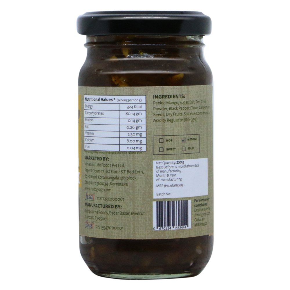 Nutty Yogi Chunda Pickle 250gm (Pack of 1) 1