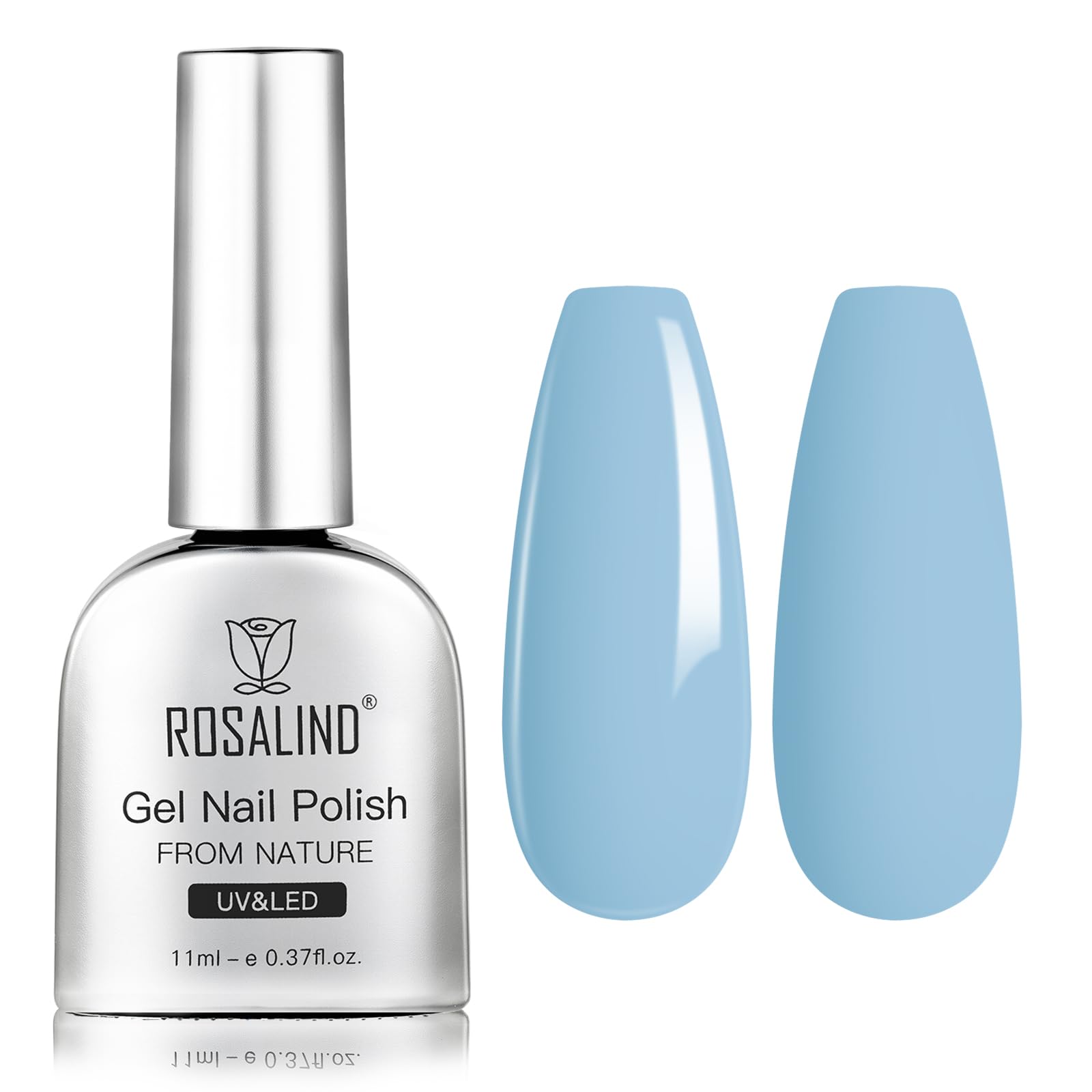ROSALIND Semi-Permanent Nail Polish, 12 ml Yellow Semi-Permanent Nail Polish, UV/LED Soak Off Spring Summer Nail Polish for DIY Manicure — view 13
