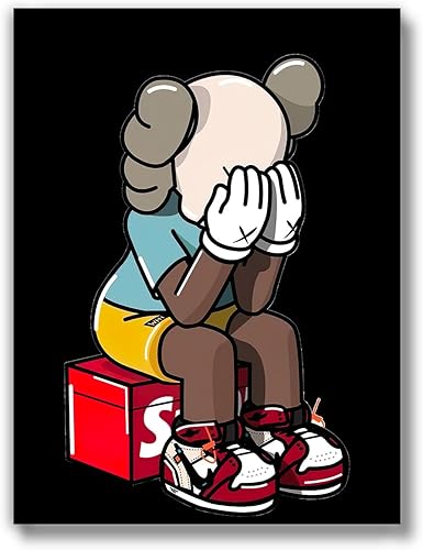 Miniatura 1 de Brooke & Vine Hypebeast - Póster de Michael Jordan para decoración de habitación (sin marco, 12 x 16), póster de tenis de Michael Jordan para