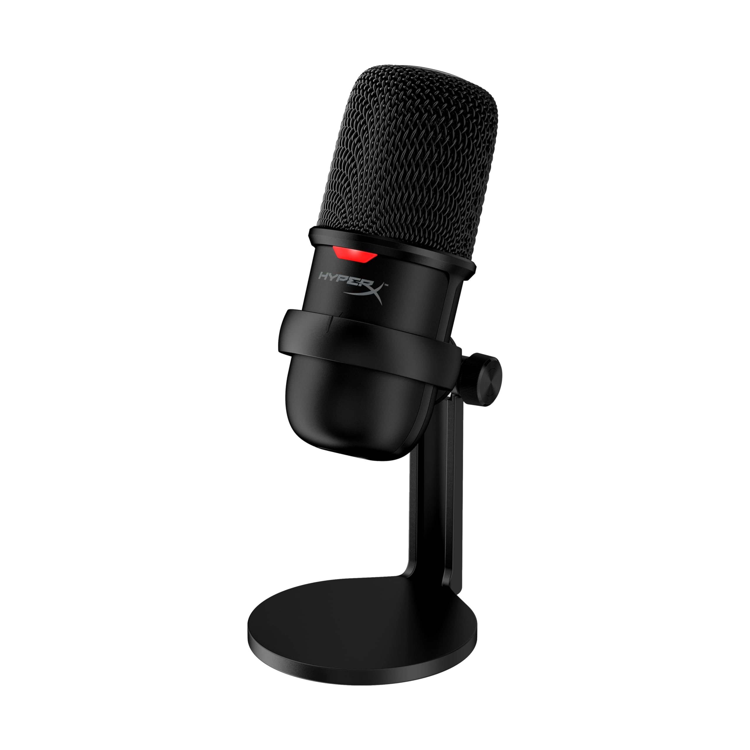 HyperX SoloCast – Microphone de jeu USB à condensateur, pour PC, PS4 et Mac, Désactivation du micro par pression, Diagramme polaire cardioïde, Gaming, Streaming, Podcasts, Twitch, YouTube, Discord