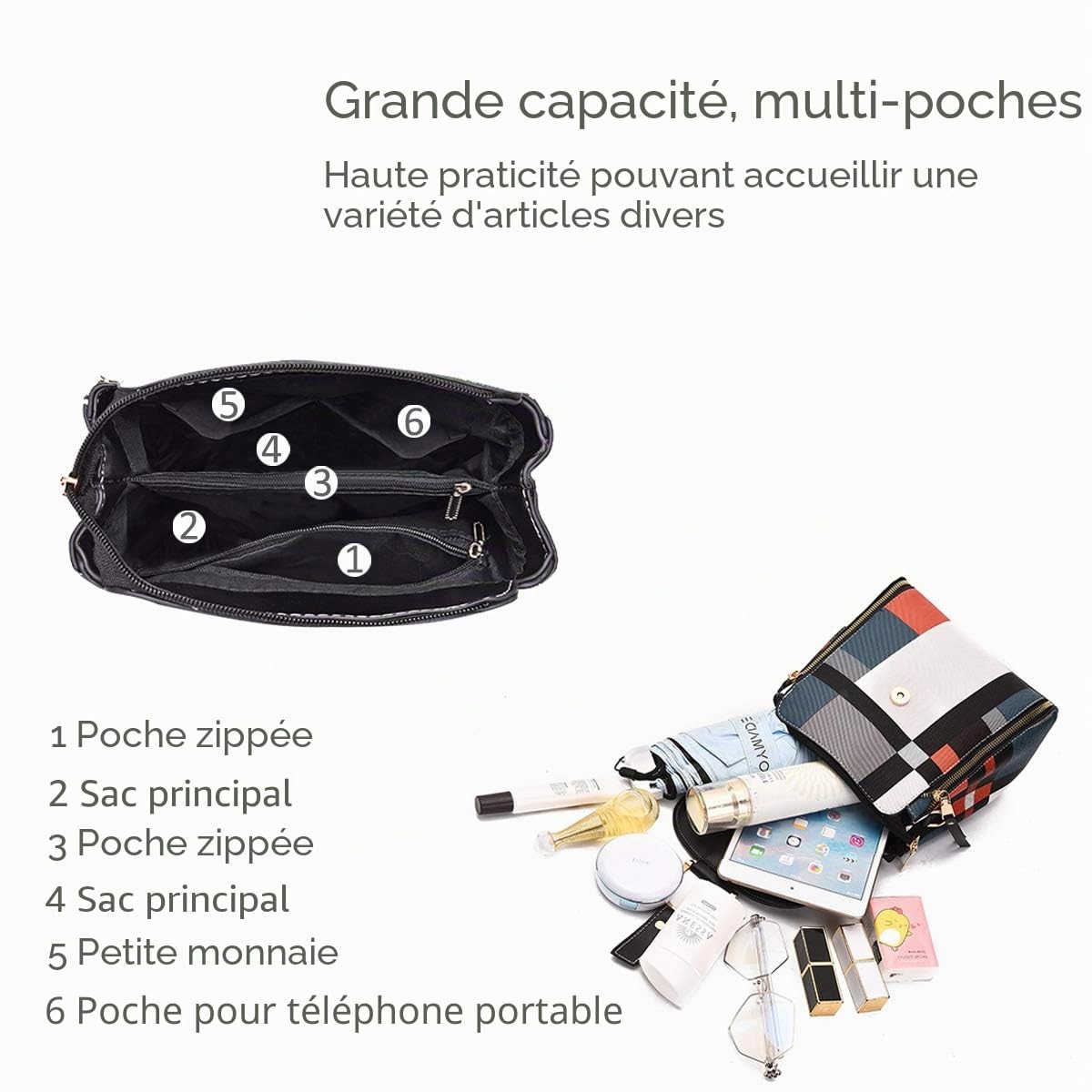 NICOLE&DORIS Sac à Dos Femmes Petit Sac à Dos Sac bandoulière Sacs à Main Sac à Dos pour Dames Cuir Sac à Dos Sac d'épaule
