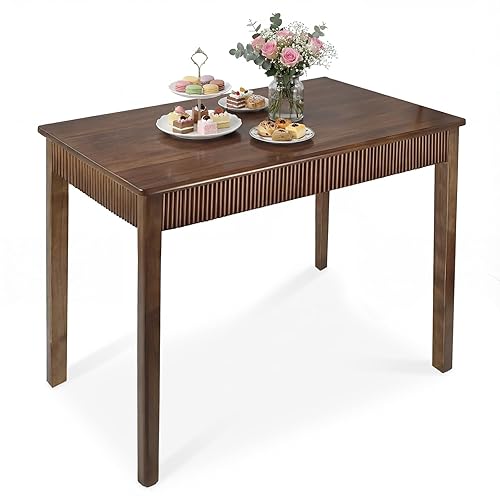 31.5" Solid Wood Dining Room Table for 2,Modern Farmhouse Rectangular