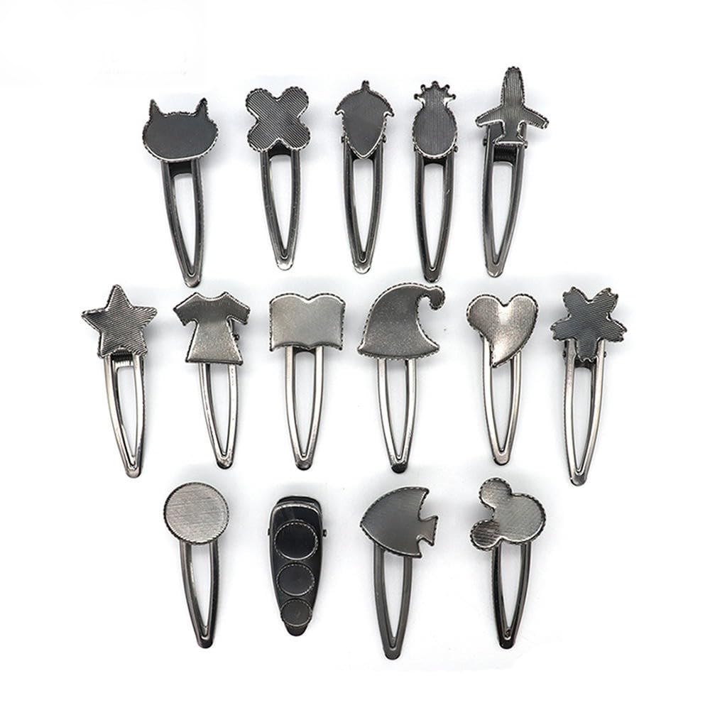 THAYLA 73 * 31 mm 50 szt. T-shirt metalowe spinki do włosów taca spinki do włosów taca spinki do włosów szpilki do włosów z pustą tacą okrągła ramka ustawienia tace na spinkę do włosów