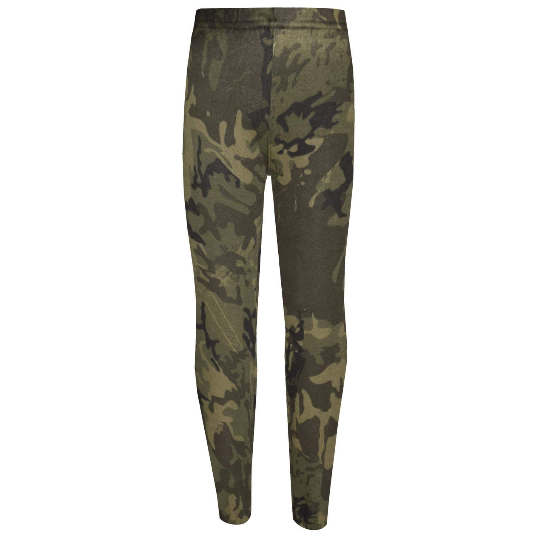 A2Z 4 Kids Girls Camouflage Stretch - A2Z Camo Legging Green 13