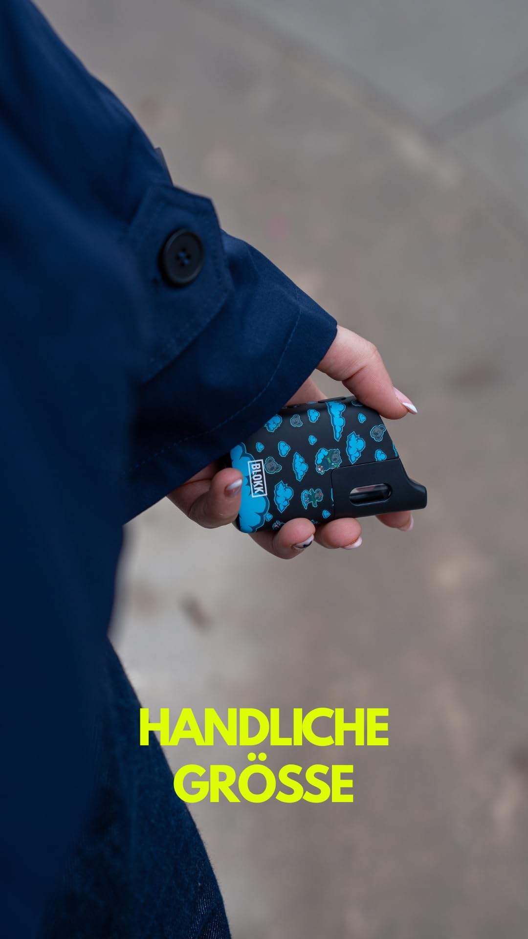 BLOKK ONE – Koala Design Vaporizer | Stylischer Kräuter Verdampfer mit Soft-Touch Finish & USB-C | Für Kräuter & Öle | OLED-Display, Schnellladung