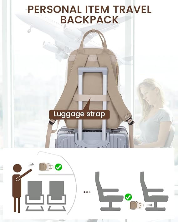 LOVEVOOK Backpack Womens Waterproof 15.6 inch Laptop Rucksack Bag for Women