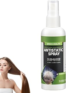 2 Pcs Static Spray for Clothes | Travel Size Static Guard Spray 100ml - Crimping Release Spray, Natural Static Cling Remover, Antistatic Spray for Clothes, Furniture and