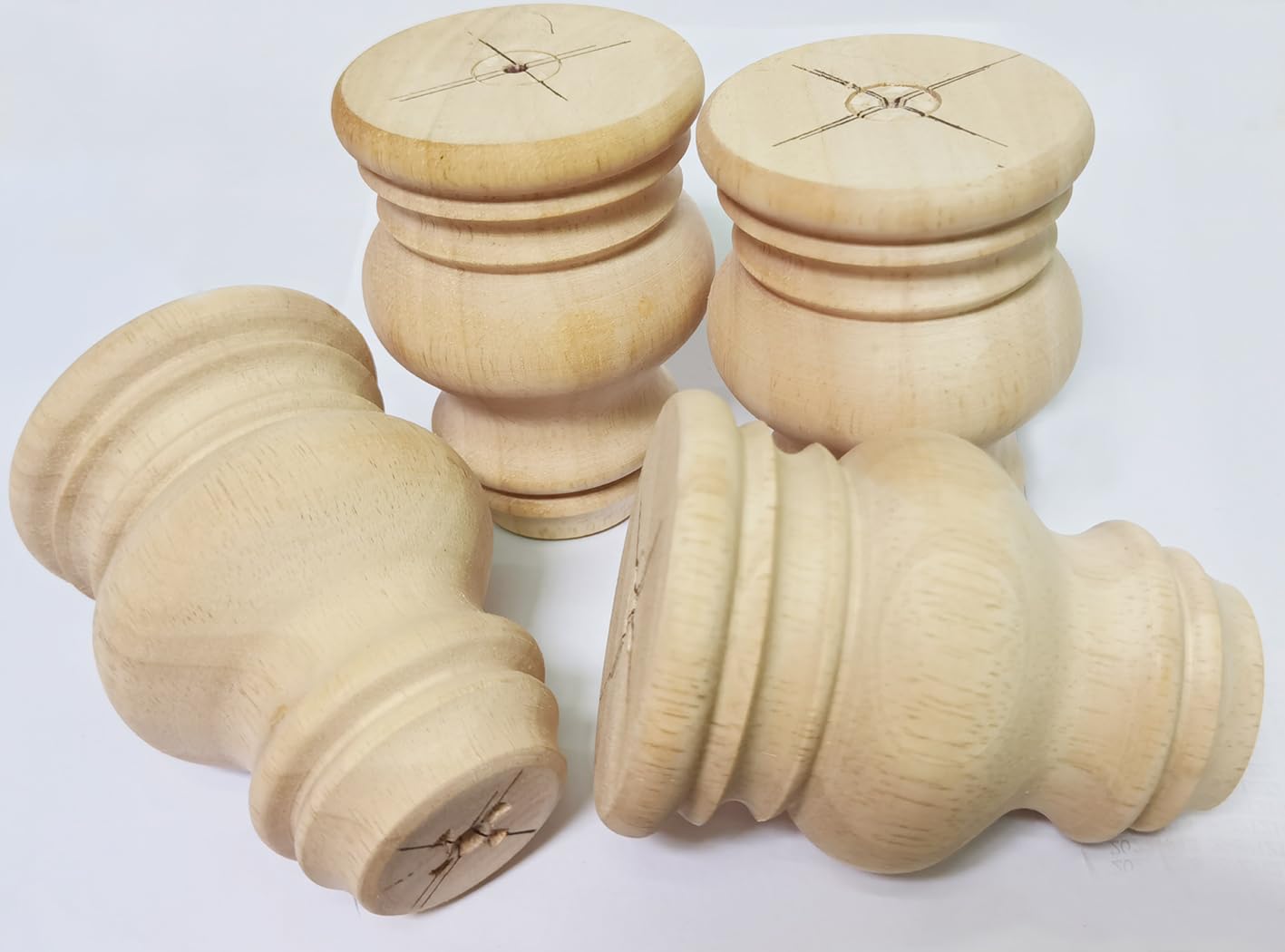 Amazon.co.jp: 木製家具の脚 無垢材 未塗装交換用家具脚 キッチン