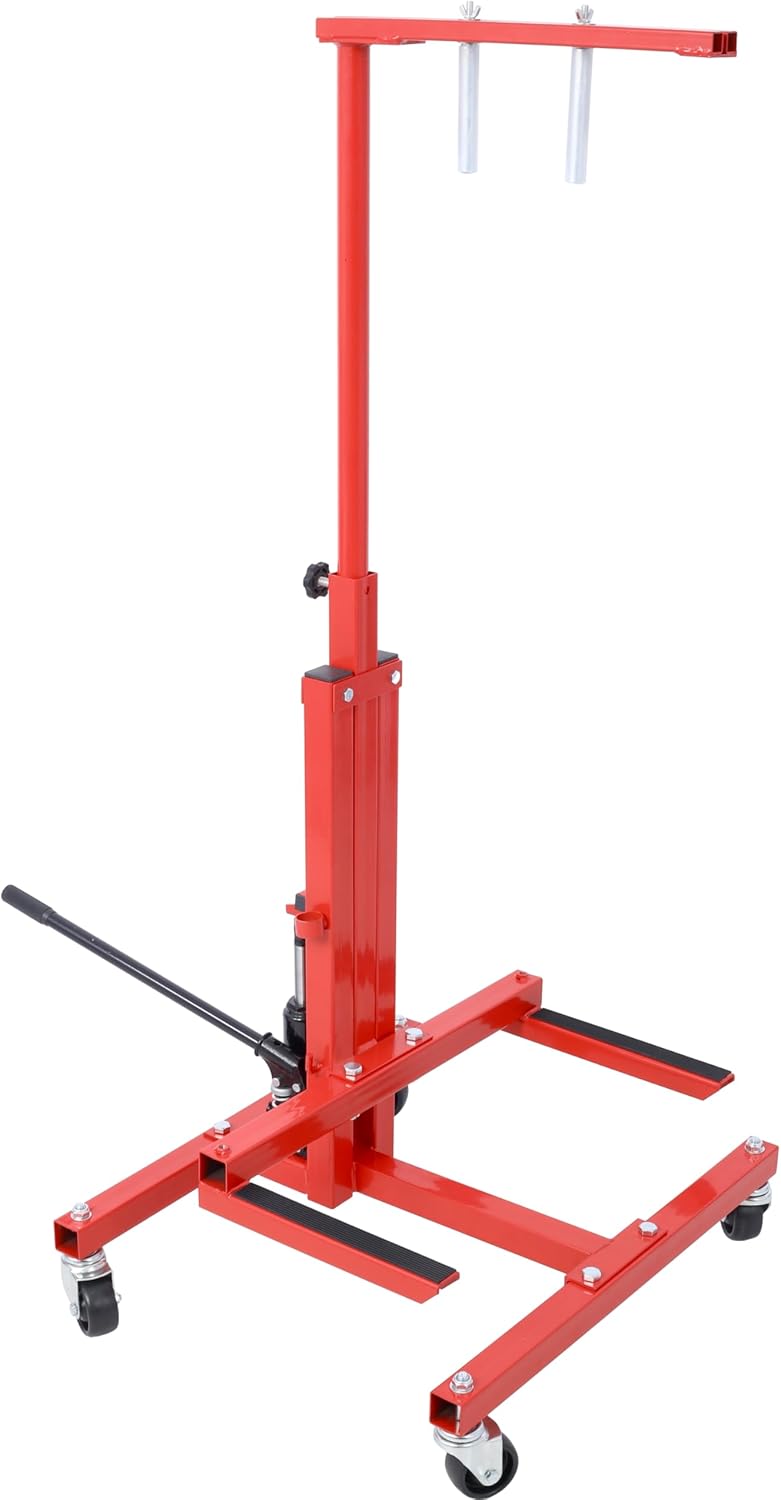 Hydraulic Door Remover and Installer Jack Hoist Lift Jack Stand Dolly, Heavy Duty Vehicle Door Installation Remover Swivel Castors Steel Construction for Workshop Garage