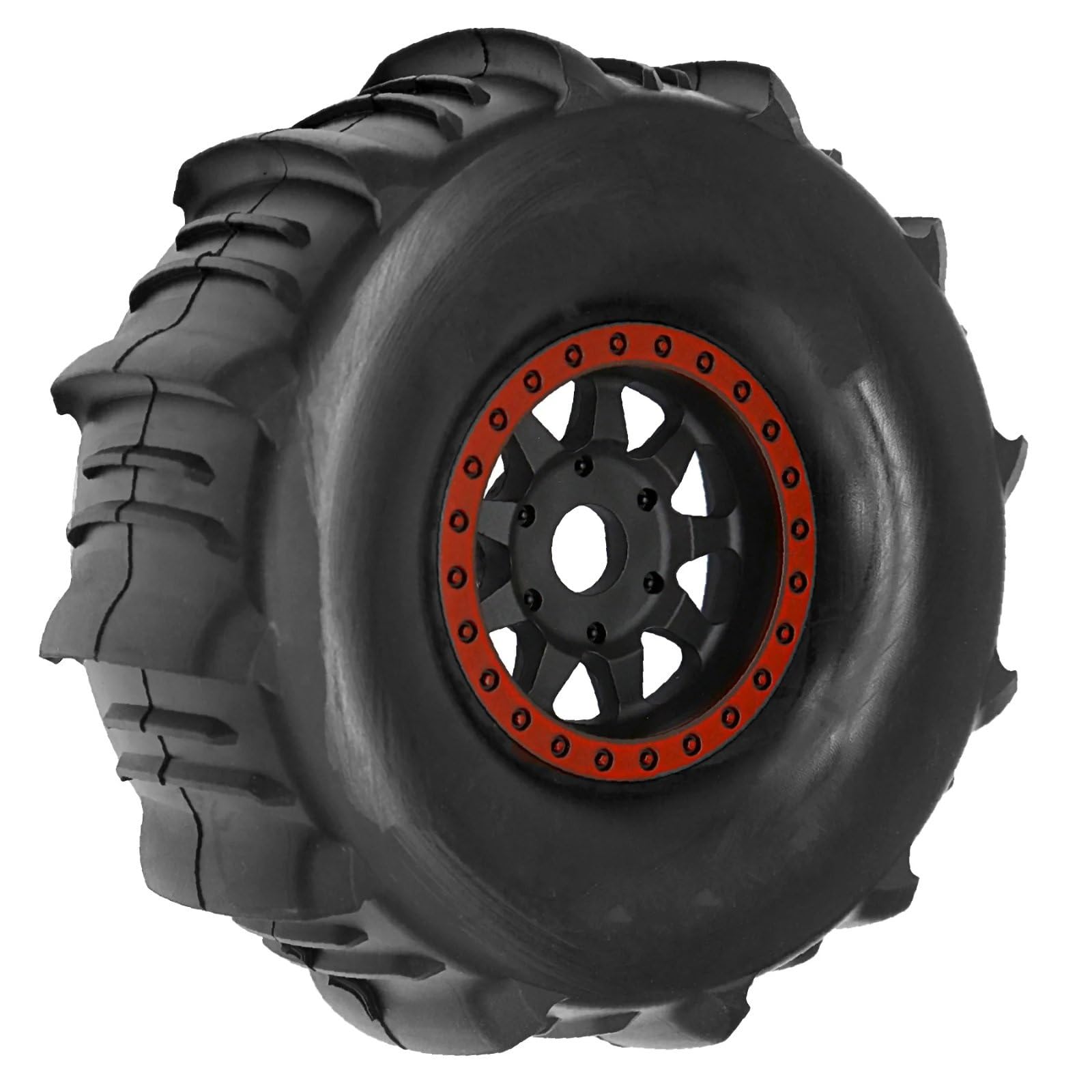 RC Spielzeug Teile Für Traxxas Für Arrma Für Senton Für Vkar Für UDR Für Mojave Für Atom DF7 DB8 1/7-1/8 RC Auto Upgrades Teile Sand Reifen Schnee Reifen 17mm Hex(Red)