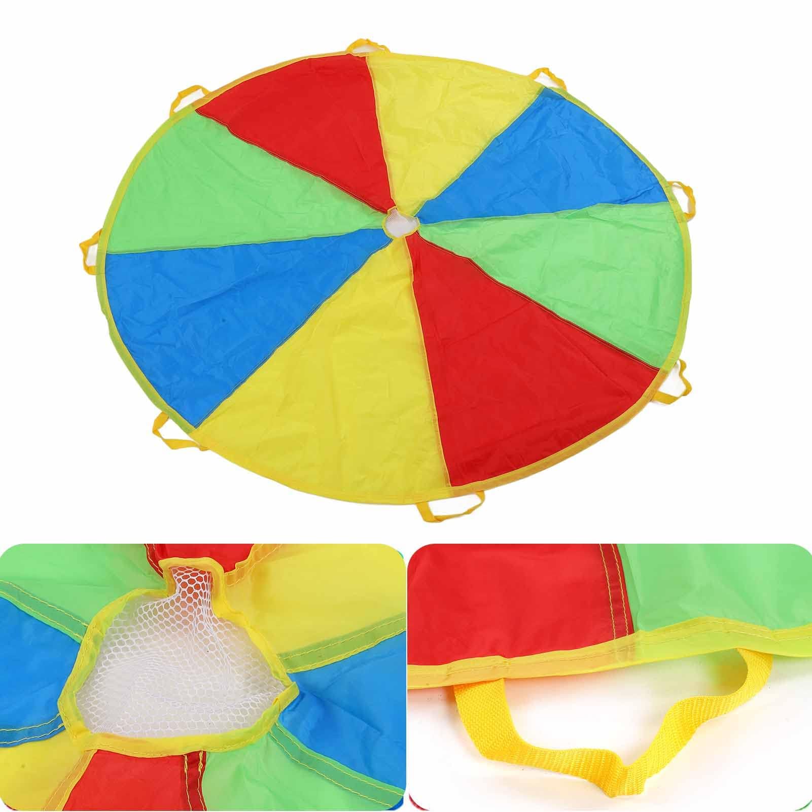 Play Parachute 1.8M Rainbow Game Parachute Outdoor Umbrella Toy