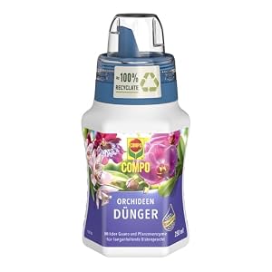 COMPO Orchideendünger - organisch-mineralischer Spezial-Flüssigdünger - 250 ml - für alle Orchideen - mit COMPO Guano