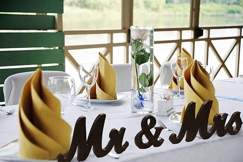 Miniatura 8 de VIOPVERY Letrero de Mr and Mrs y Just Married, letreros de Mr & Mrs para mesa de boda, letras grandes de madera para mesa de amor, accesorios de