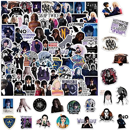 120 Piezas Miércoles Addams Pegatinas, Pegatinas Anime Miércoles Addams Miércoles Addams Familia...