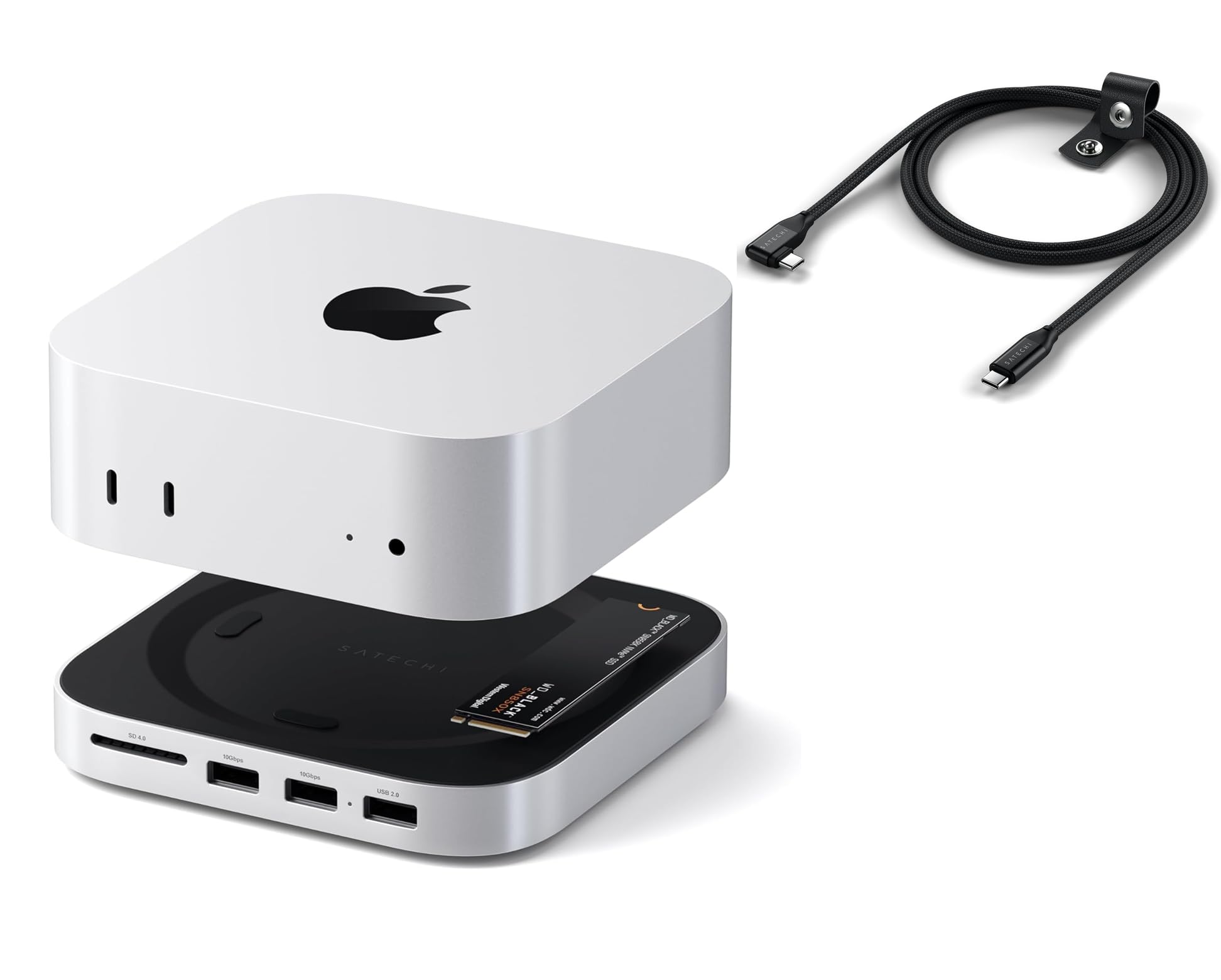 Amazon.co.jp: SATECHI Mac Mini M4 ハブ スタンド NVMe SSD