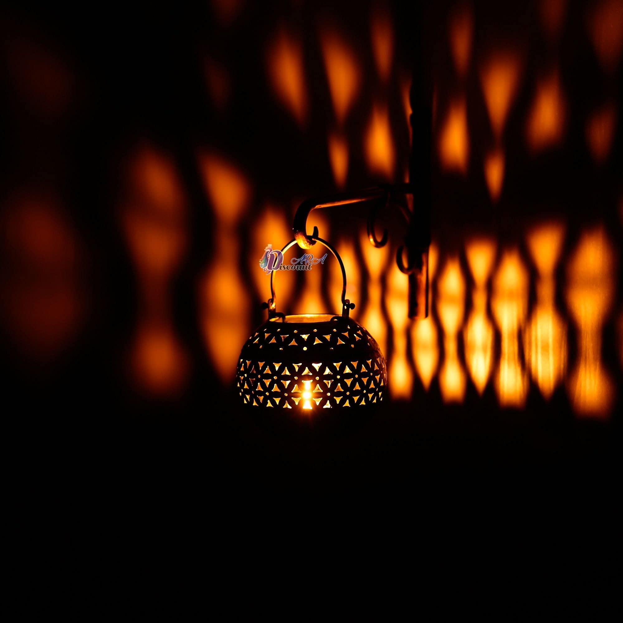 Discount ARA Tea Light Holders Medium Golden Finish