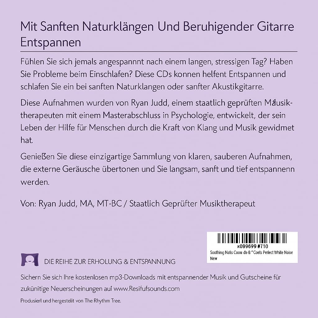 Tiefenentspannung – 4-Alben-Set mit Naturklängen – Für Meditation, Entspannung und Schlaf – Das perfekte weiße Rauschen der Natur