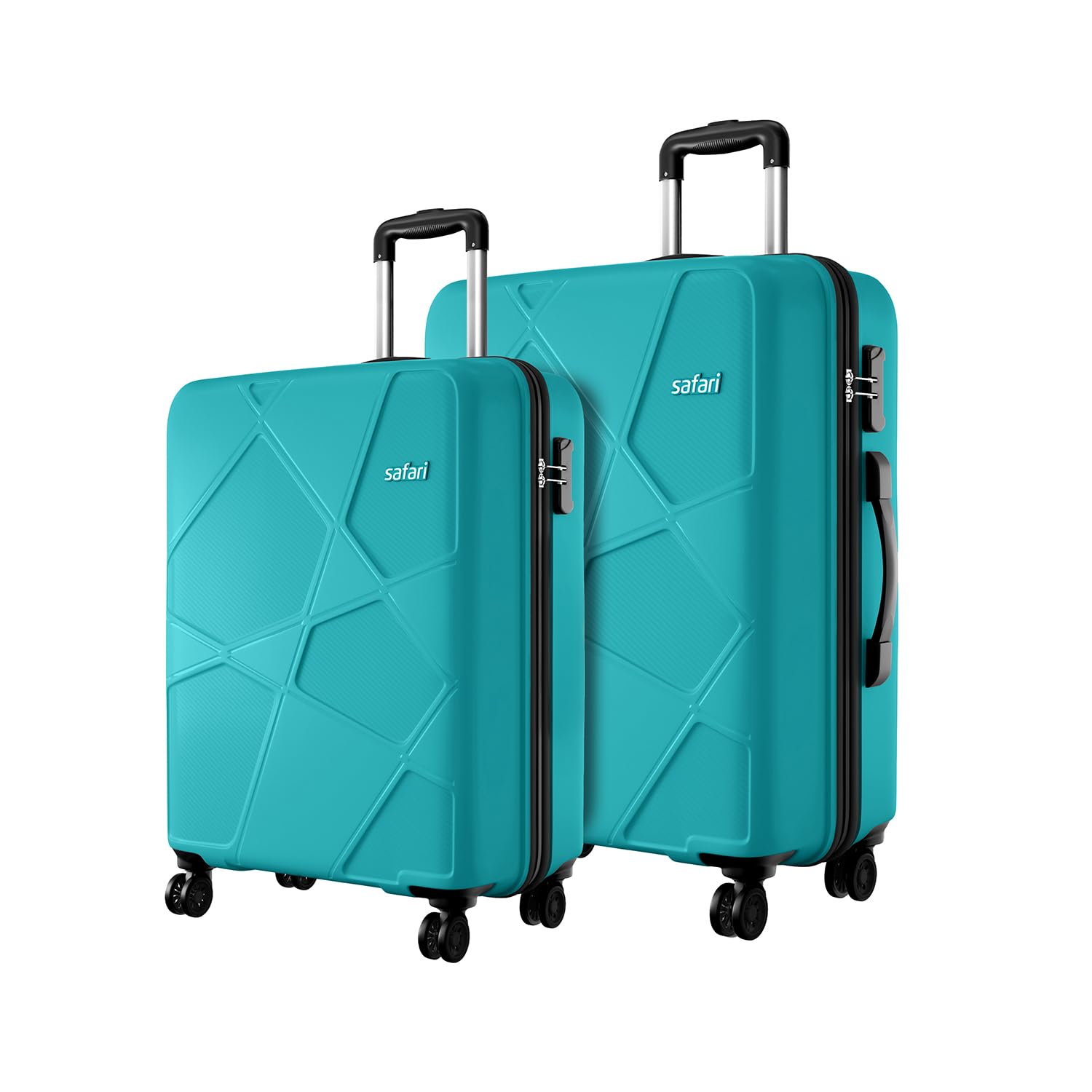 Safari Polypropylene Spinner Pentagon Pro 8 Wheels Set Of 3 (Cabin + Medium + Large) Trolley Bags, Hard Case, 360º Wheeling Luggage, Suitcase For Travel, Navy, 55, 65, 75 cm — Amazon image 29