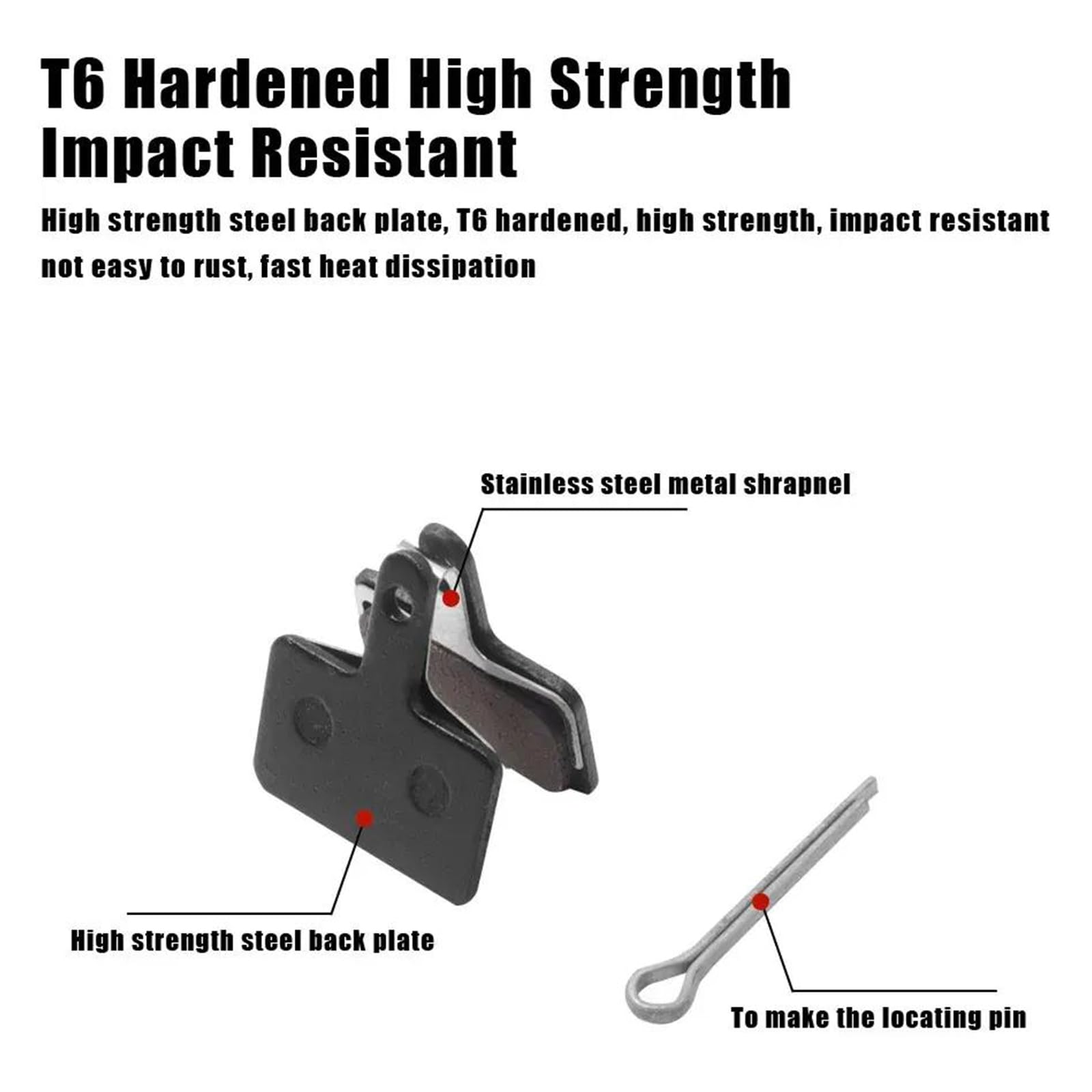 5 Paar Fahrrad Scheibenbremsbeläge Harz-Halbmetall - Kompatibel Mit Tektro & Shimano Modellen