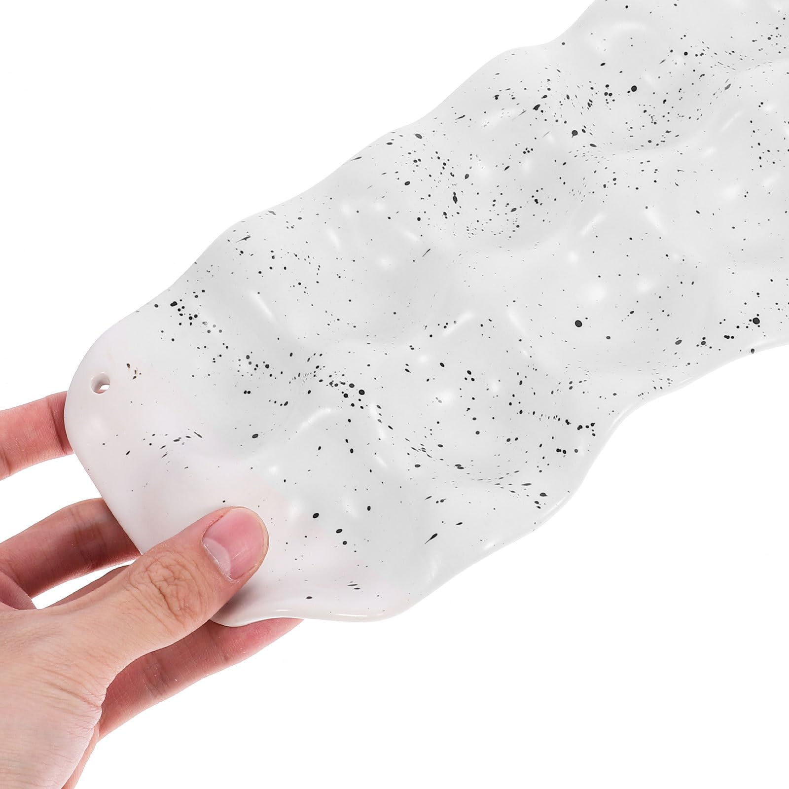 Sosoport Organizador de Huevos de Cerámica Resistente para Nevera y Cocina Bandeja Protectora de Compartimentos Soporte Compacto para Almacenamiento Fresco y Ordenado de Huevos