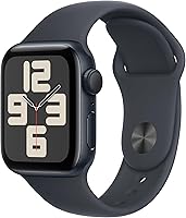 Apple Watch SE 2nd Gen GPS 40mm Midnight Smartwatch - Fitness Sleep Tracker, Heart Rate, Crash Detection, Retina Display