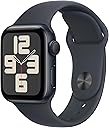 Apple Watch SE (2nd Gen) [GPS 40mm] Smartwatch with Midnight Aluminum Case with Midnight Sport Band S/M. Fitness and Sleep Trackers, Crash Detection, Heart Rate Monitor, Retina Display