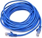 PrimeCables Cat6 Ethernet Cable 25FT - 550MHz UTP RJ45 Network Patch Cable with Pure Bare Copper Gold Plated Contacts for High Performance - Blue