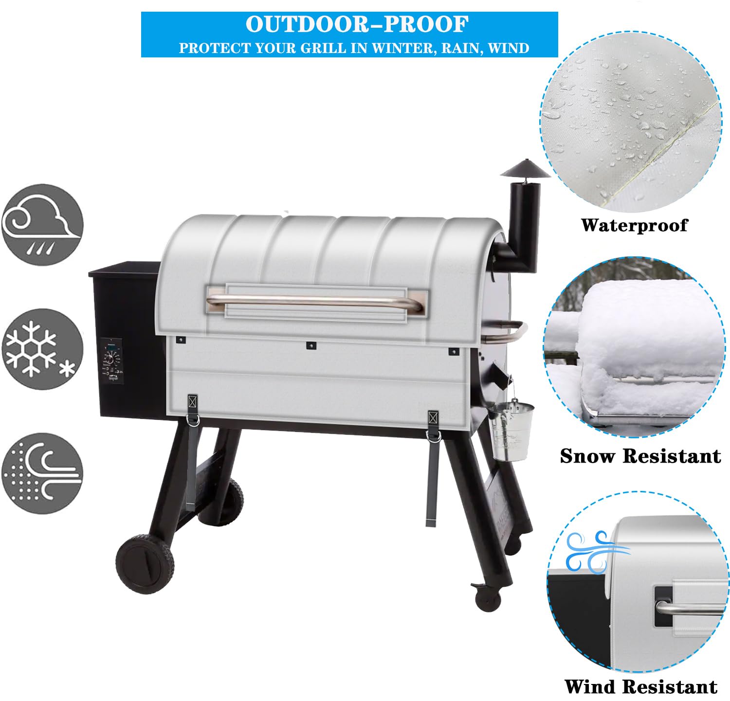 Bbq Accessories Grill Thermal Insulated Blanket For Traeger 34